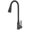 Змішувач для кухні Zerix Atrium-011-T Graphite Refl.Black (Колір графіт+силік.вилив чорний) (ZX6106)