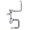 Сифон для кухні Mixxus SK-05-WH 3 1/2"x40 з пластиковою сіткою, відведенням для пральної машини, гнучким прямок. переливом (MI8193)