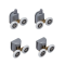Комплект роликів для кабіни Mixxus Rollers SCP04-2x2 Graphite подвійний 2 вер.+2 ниж.(сірий) (MI8164)