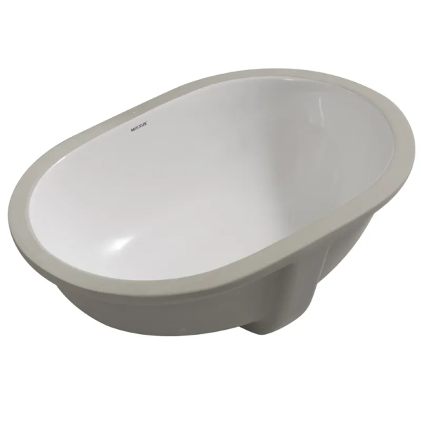 Раковина врізна під стільницю MIXXUS PREMIUM ELLIPSE-1701 570х385х205mm з переливом (MP6566)