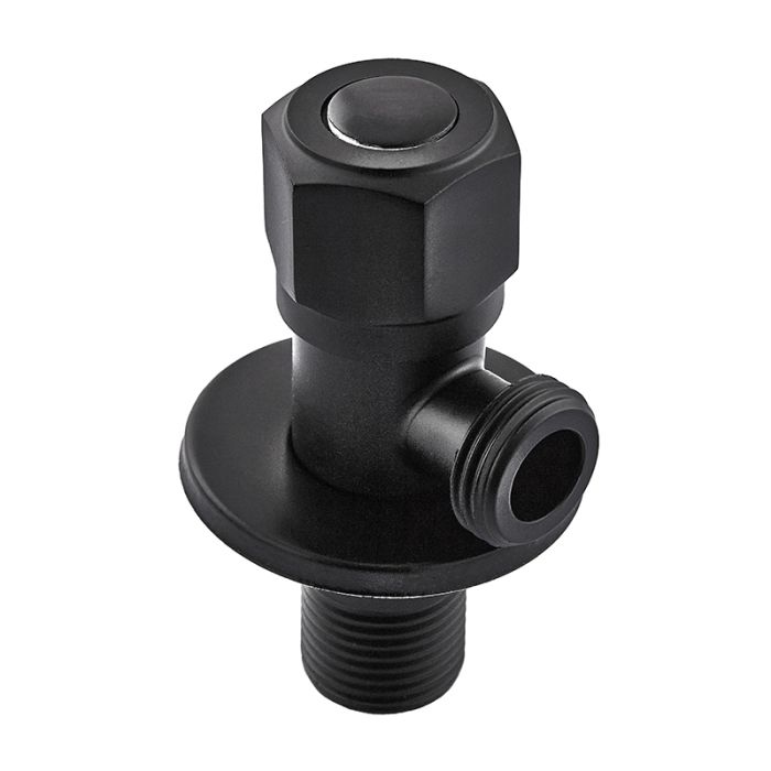 Кран для підключення сантехприладів Mixxus VAL-06-1/2x1/2 Black з нерж.ст.SUS304(чорн.) (MI6058)