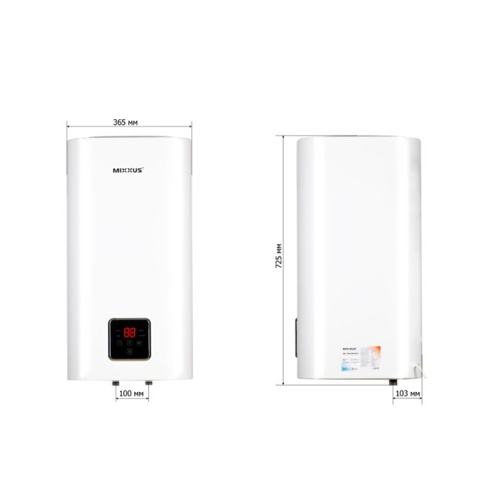 Водонагрівач "Квадрат" Mixxus EWH-15050 CUBE DRY накопичувальний 50 л, сухий тен 2,0 kW (WH0617)