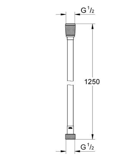 Душовий шланг 1250 мм Grohe Silverflex (28362KF1)