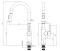 Змішувач для кухні з висувним виливом Mixxus Premium PULL 014 GRAPHITE (MI6959)