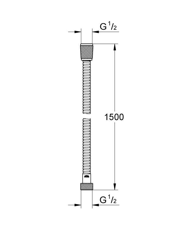 Душовий шланг 150 см Grohe Relexaflex (28105001)
