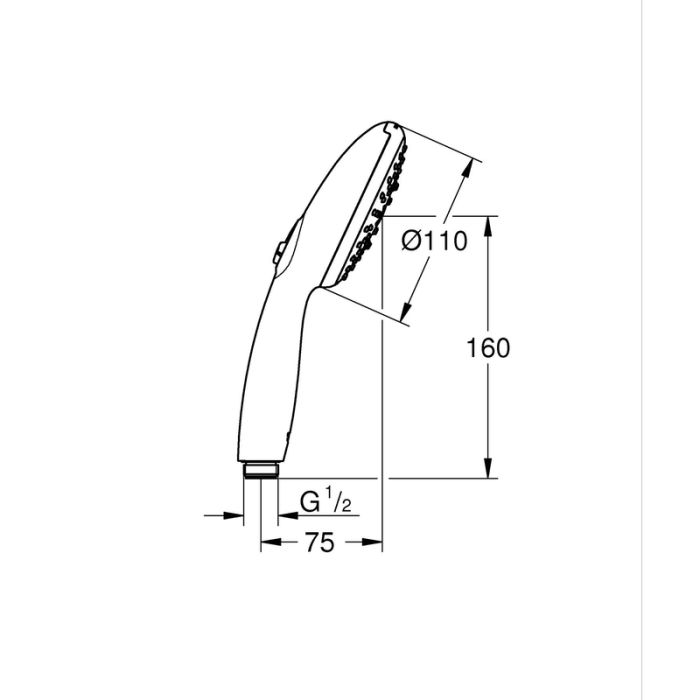 Ручний душ Grohe Tempesta 110 3 режими (28419003)