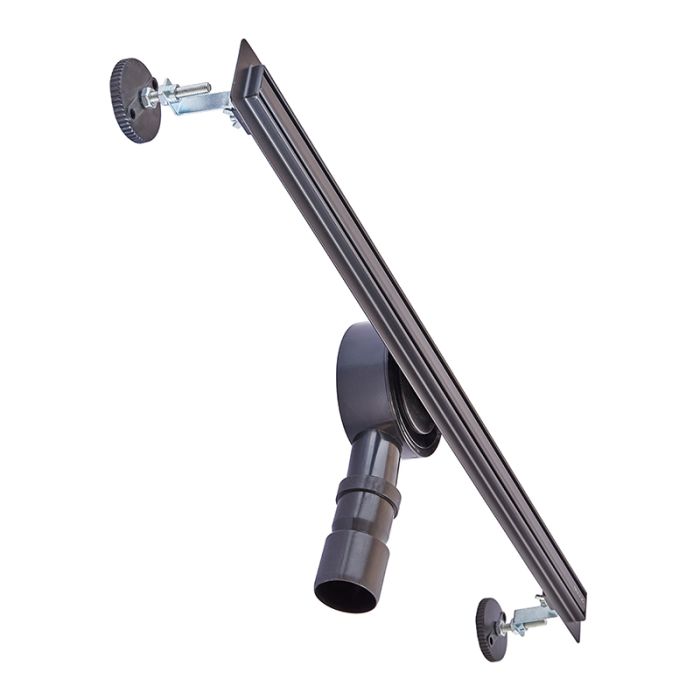 Душовий трап з нерж. сталі SUS304 Mixxus Drain-05-70-Slim Black (30x700 мм) (Чорний) (MI6170)