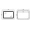Дзеркало Mixxus WARM MR02-70x50-CASE з Led Touch, Anti-fog, димером, регулятором яскравості, годинником (MI6669)
