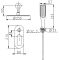 Вбудована душова система Koer KB-62028-01 2 функції (Колір хром) (KR6008)
