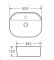 Умивальник накладний керамічний Mixxus Premium Ellipse-0201 505x385x120mm (MP6482)