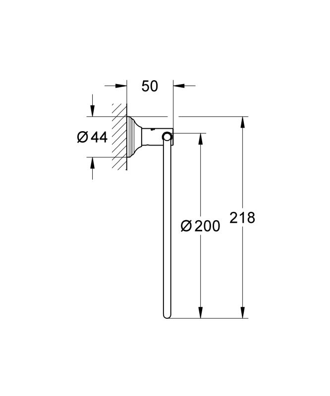 Кільце для рушника Grohe Essentials Authentic (40655001)