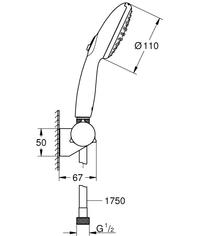 Набір для душу Grohe Tempesta 110 (27601003)
