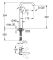 Одноважільний змішувач для раковини XL-Size Grohe Essence (24170KF1)