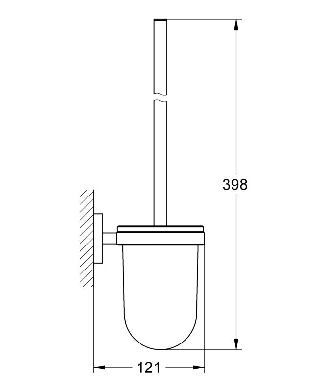 Туалетний йоржик у комплекті Grohe Essentials New (40374001)