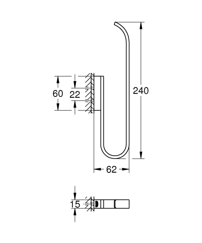 Тримач для запасного рулону туалетного паперу Grohe Selection (41067000)