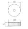 Умивальник накладний керамічний Mixxus Premium Wave-0101 400x400x125mm (MP6491)