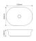 Раковина накладна Mixxus Premium ELLIPSE-0103 550х390х140mm (MP6553)