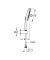 Душовий набір з тримачем, 3 режими струменю Grohe Rainshower SmartActive (26589000)