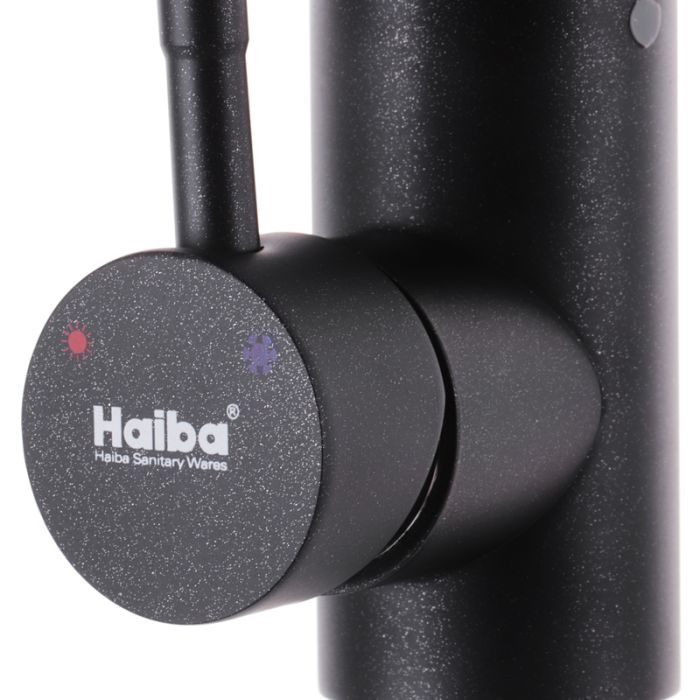 Змішувач для кухні Haiba SUS 011 чорний (HB0993)