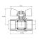 Кран кульовий Koer KG.207 - 1/2" FF ГГМ (газ) (KR4958)