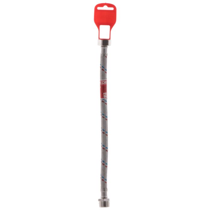 Гнучкий шланг для підключення води Гайка 1/2'' - Штуцер 1/2'' (30 см) KOER (KR0262)