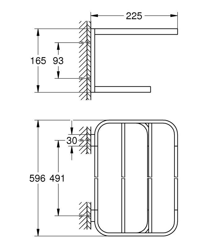 Поличка для рушників Grohe Selection (41066000)