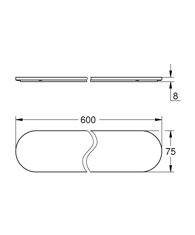 Скляна поличка Grohe Selection (41057000)