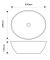 Раковина накладна MIXXUS PREMIUM ELLIPSE-0108 EDGE BLACK 400х330х145mm (MP6527)