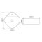 Раковина накладна MIXXUS PREMIUM WAVE-0201 MARBLE 430х430х150mm з отвором під змішувач (MP6536)