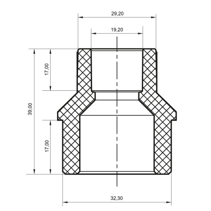 Муфта редукційна НB 32x20 PPR KOER K0057.PRO (KP0067)