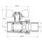 Кран з американкою 3/4" (Koer KR.227.W) білий (KR0097)