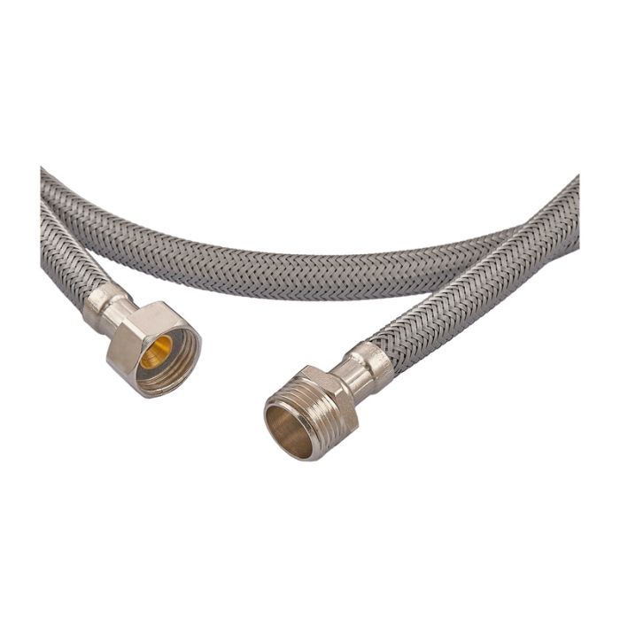 Гнучке підведення Zerix ZHN-02-FM1/2"-120 (нейлонове обплетення, гайки нерж) (ZX5152)