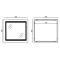 Дзеркало Mixxus WARM MR02-80x80 з Led Touch, Anti-fog, димером, регулятором яскравості, годинником (MI6934)