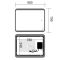 Дзеркало Mixxus Premium OLIVARY MR19-90x70-Reverse з Led Touch, Anti-fog, димером (3-6,5kK) (MP6630)