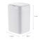 Відро для сміття сенсорне прямокутне Mixxus Wave-TC0314 White 14 л (колір білий) (MI8404)