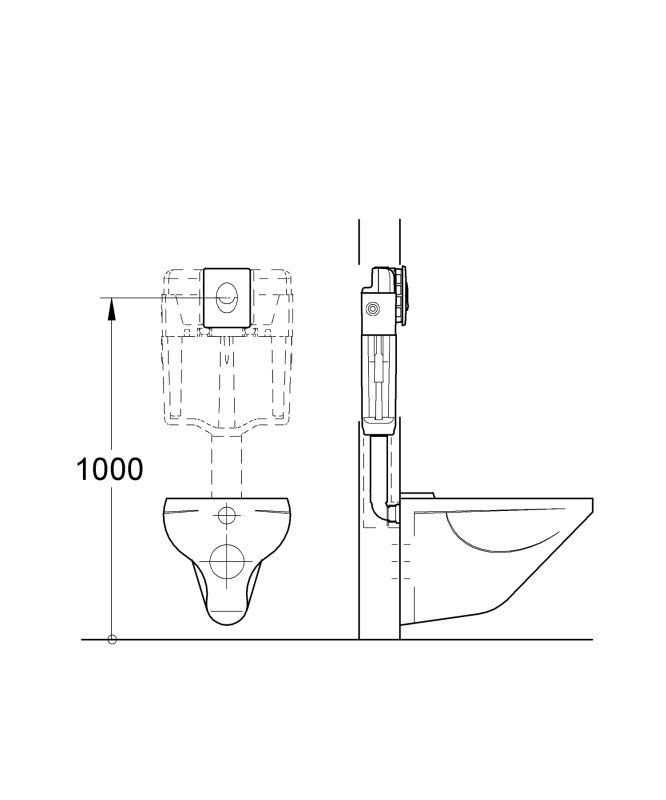 Панель змиву Grohe Skate Air для унітазу вертикальна (38505KF0)