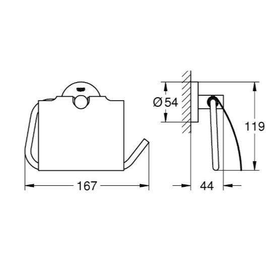 Тримач для туалетного паперу Grohe Essentials (1024652430)