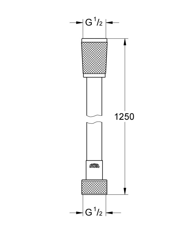 Душовий шланг 1250 Grohe Silverflex (28362000)
