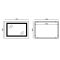 Дзеркало Mixxus STYLE MR03-70x50 з Led Touch, Anti-fog, димером, регулятором яскравості, годинником (MI6006)