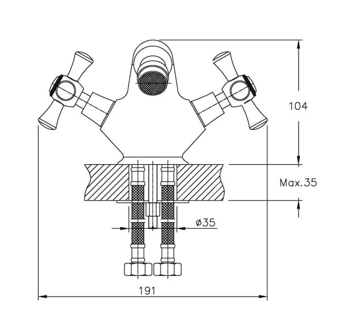Змішувач для біде Haiba Smes 162 (HB0371)