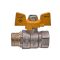 Кран кульовий Nolf classic NFC.722-06-1/2" FM ГШМ YELLOW, ручка "метелик" жовта (NF3129)