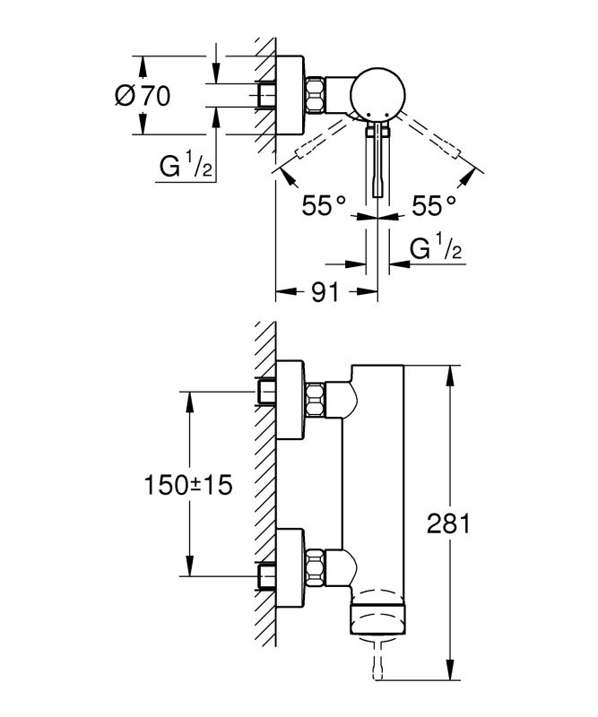 Змішувач для душу Grohe Essence New (33636001)