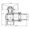 Кран з американкою 3/4" "антіпротечка"(Koer KR.228-Gi) кутовий (KR0194)