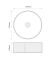 Раковина накладна Mixxus Premium WAVE-0102 MARBLE 370х370х130mm (MP6528)