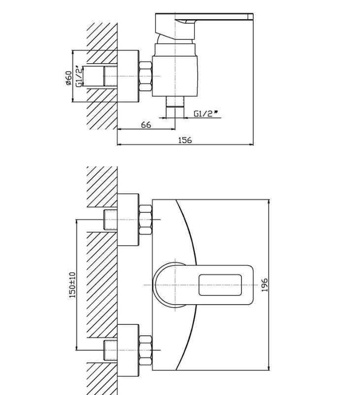 Змішувач для душа Haiba GUDINI 003 (HB0147)