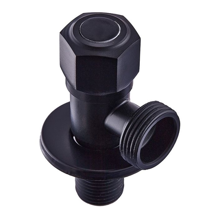 Кран для підключення сантехприладів Mixxus VAL-07-1/2x3/4 Black (MI6059)