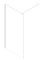 Душова перегородка Koer SR SP01-90x200-TR-01 Walk-In прозоре скло Easy Clean 8мм, хром (KR5392)