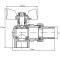 Кран з американкою 1/2" "антіпротечка"(Koer KR.228-Gi) кутовий (KR0196)