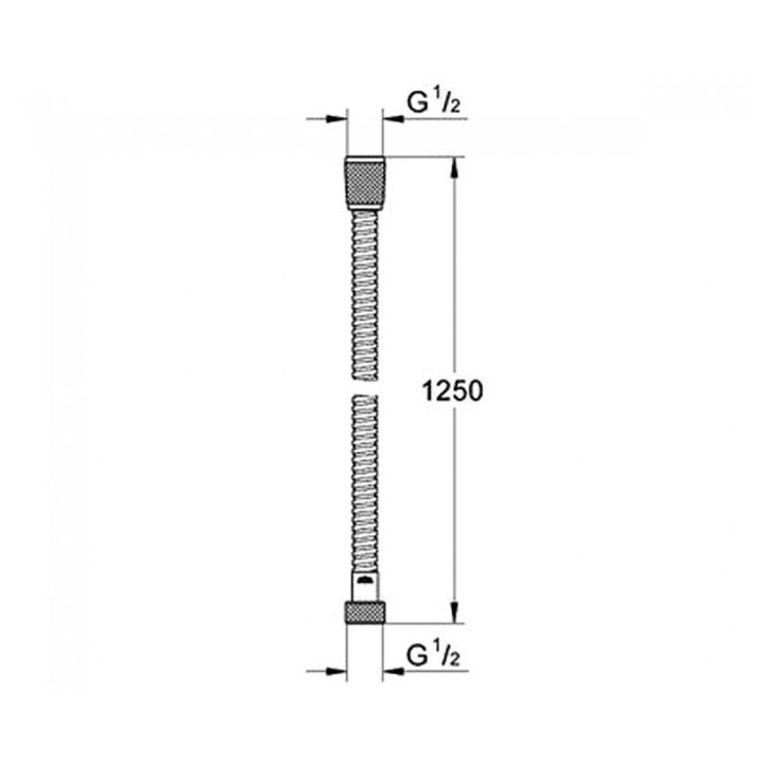 Душовий шланг 125 см Grohe Relexaflex (28142000)