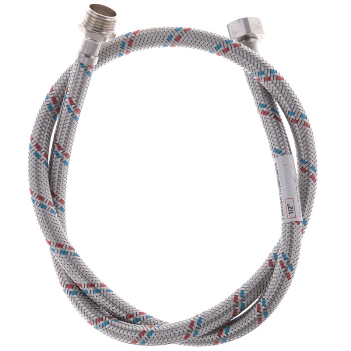Гнучкий шланг для підключення води гайка 1/2'' - Штуцер 1/2'' (100 см) Zerix (ZX1565)